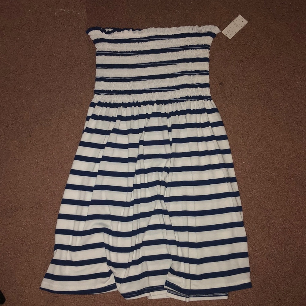 Strapless dress or bath in suit cover up